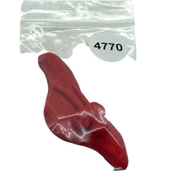 Red Hat Lady Handmade Brooch Polymer Clay C Clasp Floppy Pin 1.5"X3.5" Retro - Picture 4 of 12